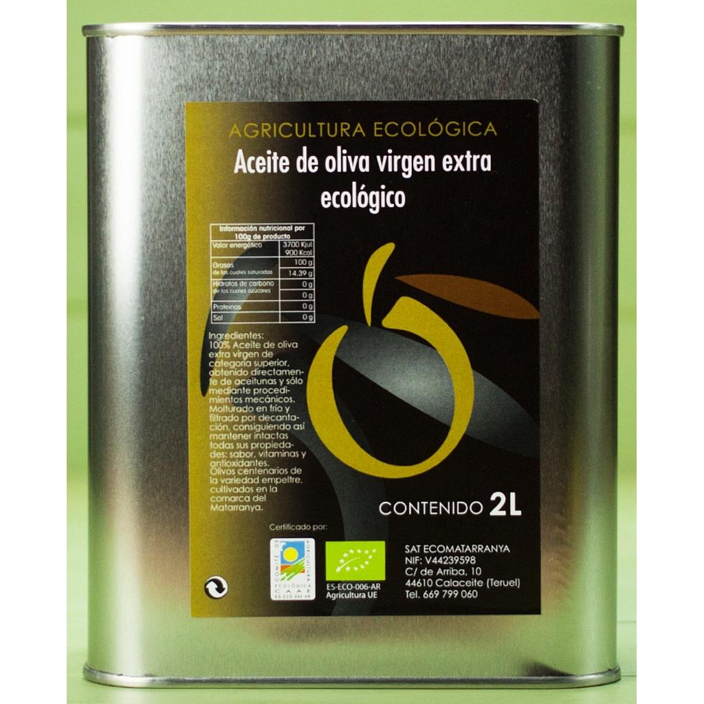 Aceite Garrafa metalica 2L ECOMATARRANYA