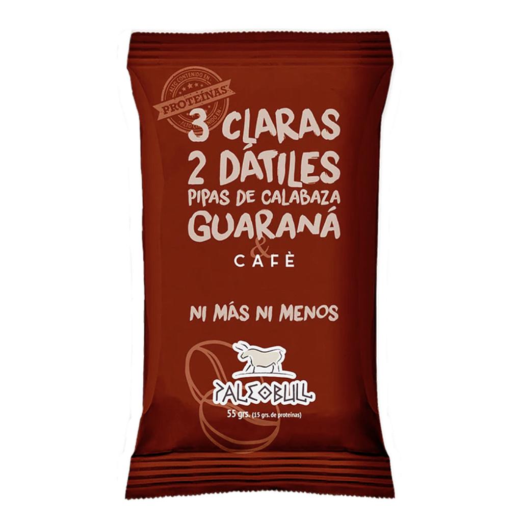 Barrita cafe y guarana 55g PALEOBULL