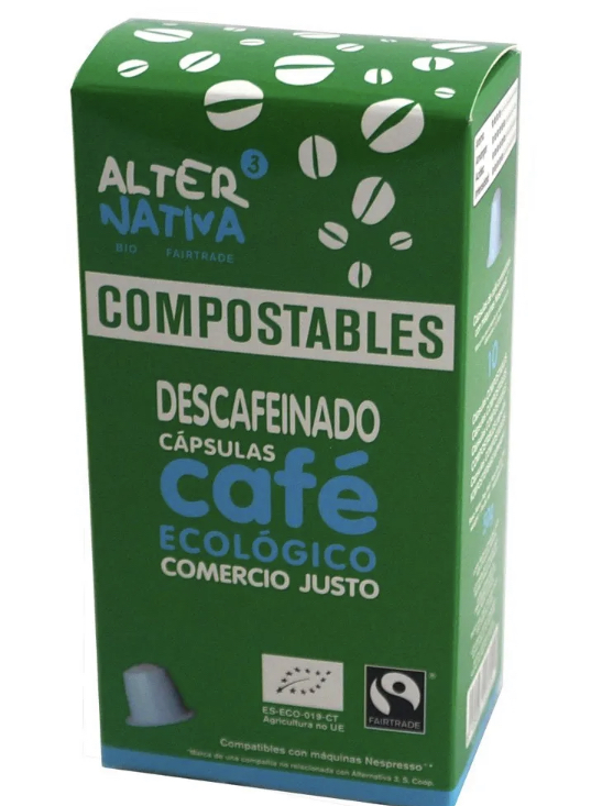 Cafe descafeinado 10 capsulas ALTERNATIVA 3