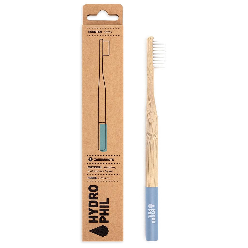 Cepillo dientes bambu adulto azul claro HYDROPHIL