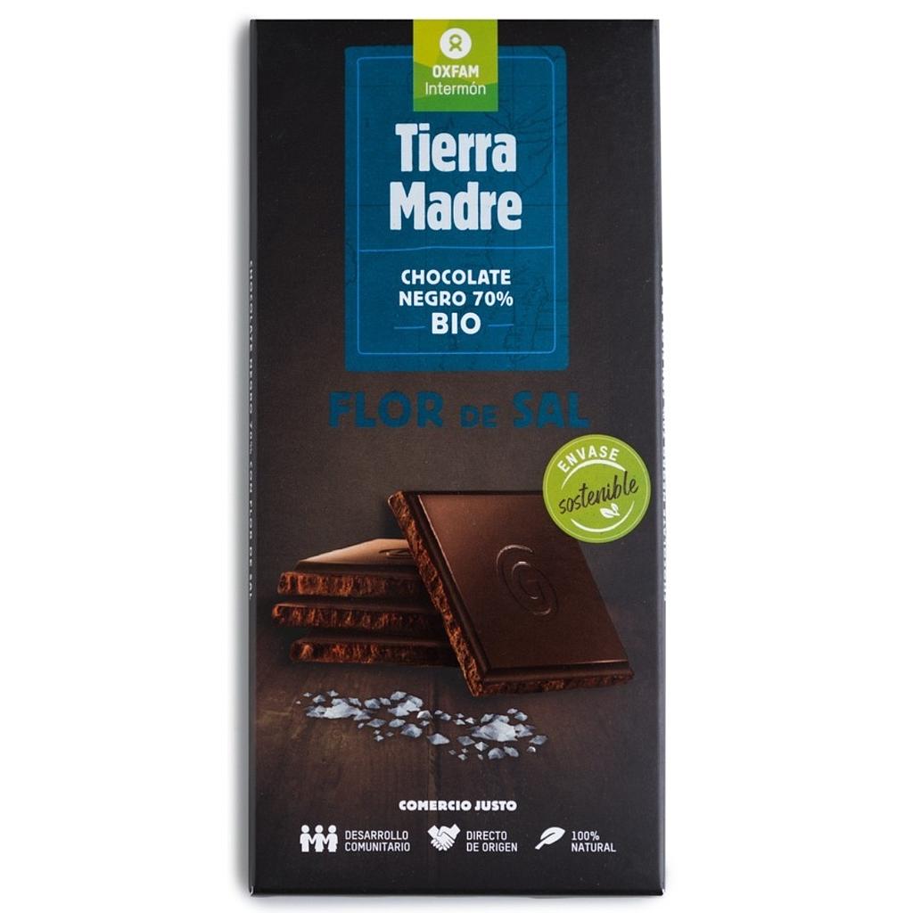 Chocolate 70% negro flor de sal 100g OXFAM