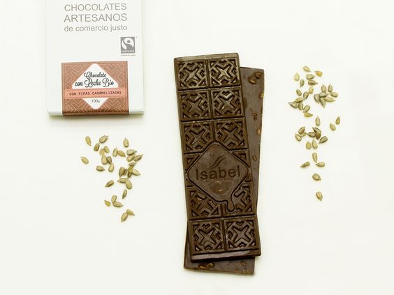 Chocolate leche con pipas 80g ISABEL