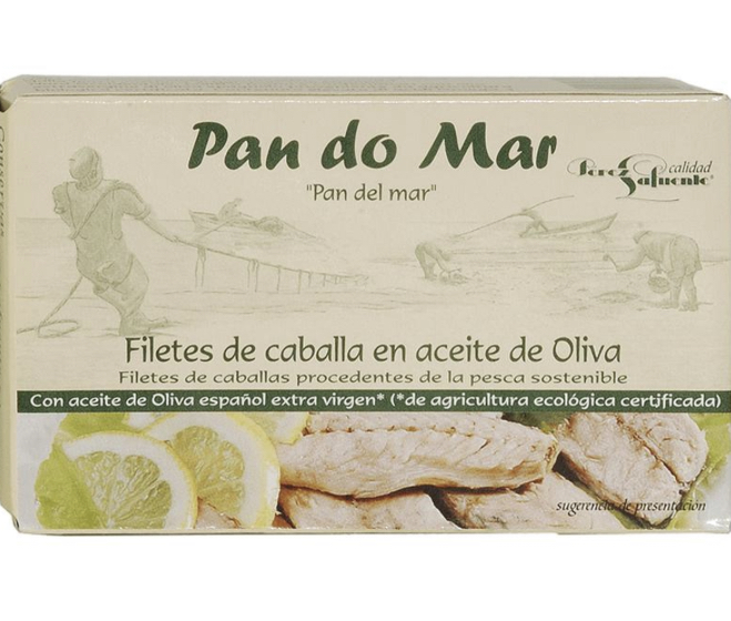 Filetes caballa en aceite oliva 120g PAN DO MAR