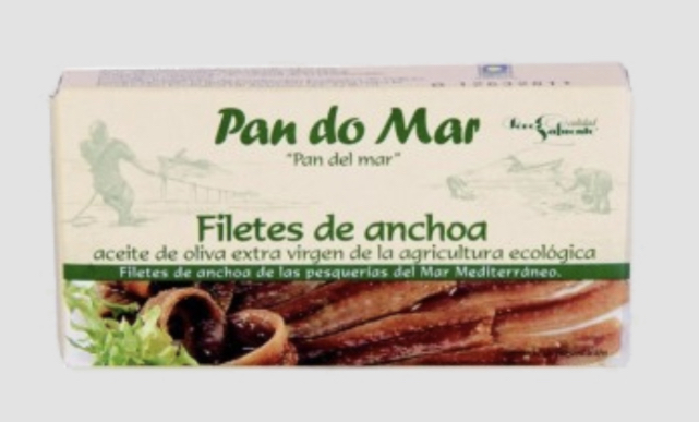 Filetes de anchoa en aceite de oliva eco 50g PAN DO MAR