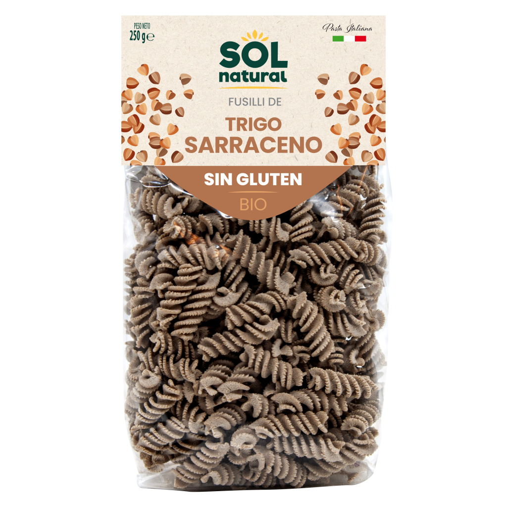 Espiral trigo sarraceno Sin Gluten 250g SOL NATURAL