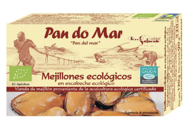 Mejillones en escabeche 115g PAN DO MAR (pequeños)