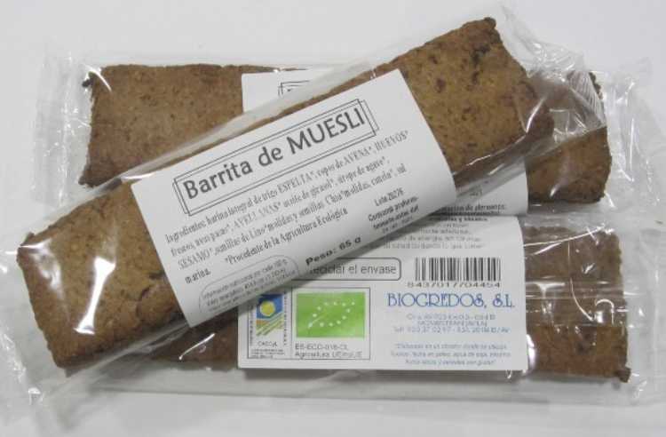 Barrita de muesli  65g BIOGREDOS