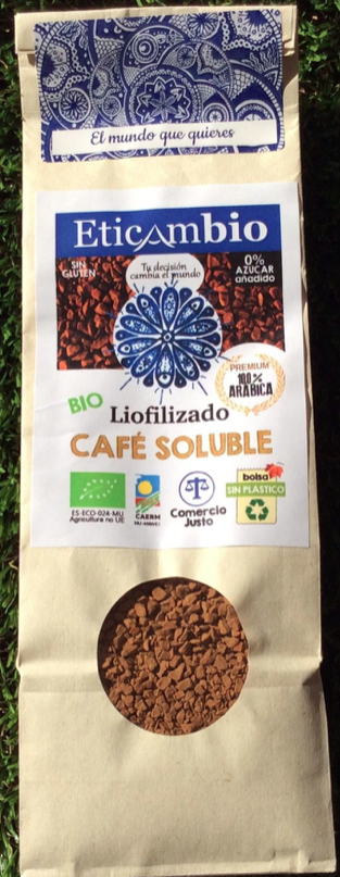 Café soluble liofilizado 90g ETICAMBIO