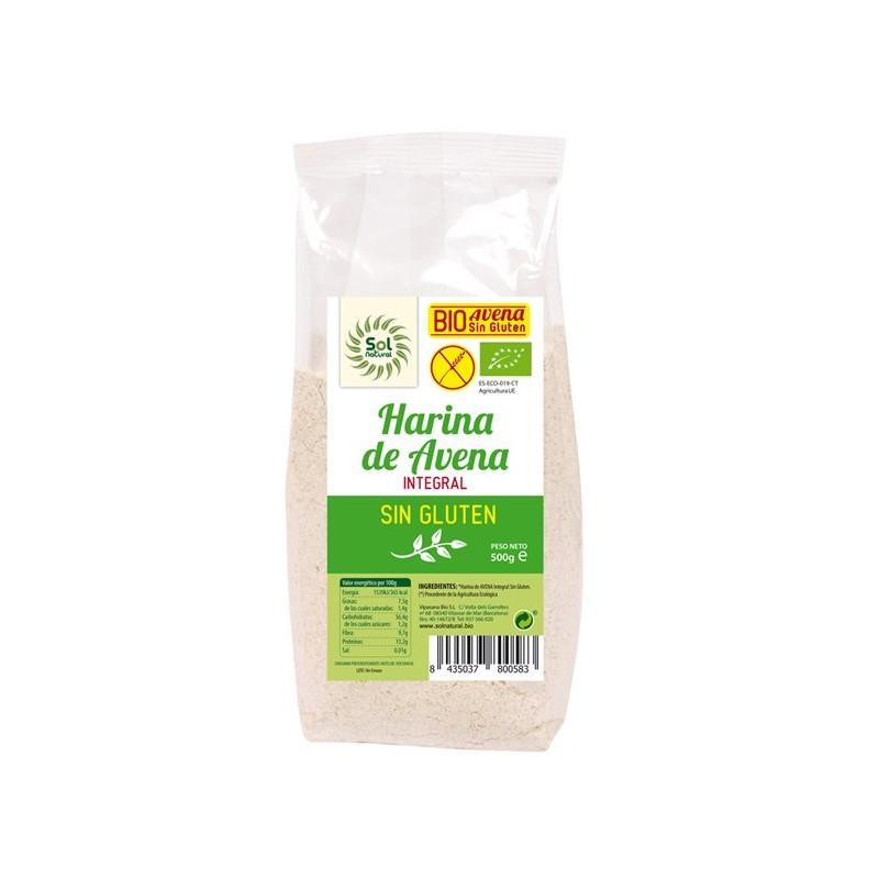 Harina de avena Integral Sin Gluten 500g SOL NATURAL